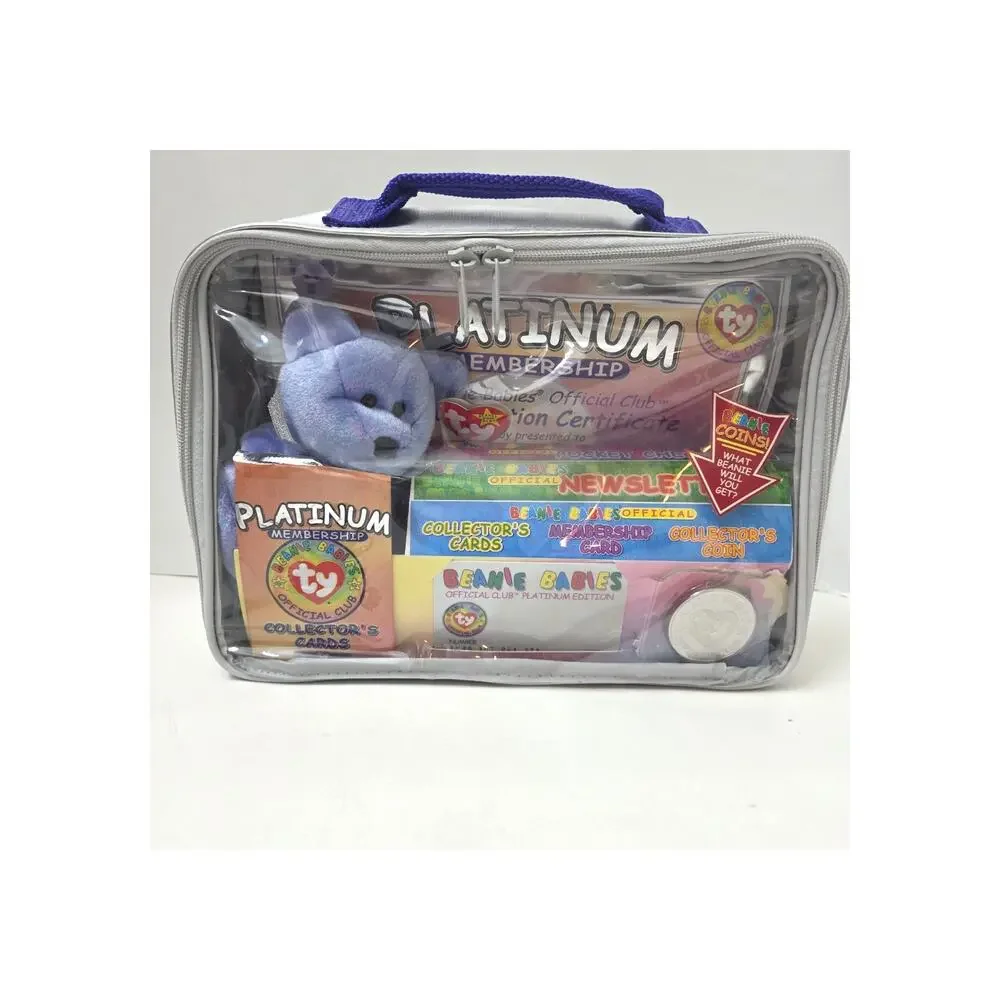 *RARE* 1999 Beanie Babies Official Club Platinum Edition Membership Kit UNOPENED